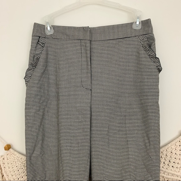 Topshop Houndstooth Straight Leg Trousers - Picture 5 of 9